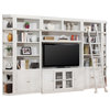 Parker House Boca 6-Piece Entertainment Wall Center in Cottage White, #2
