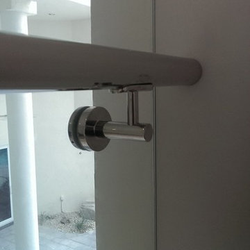 Glass Railings + Stainless Steel Elements