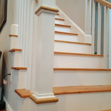 Railings with custom newel posts