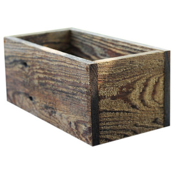 12" Rustic Planters Box, 5" Tall Version, Aged Rustic, 6"