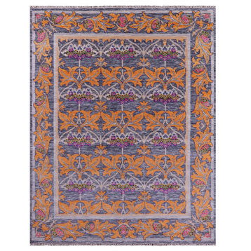 8' 0" X 10' 3" William Morris Hand-Knotted Wool Rug - Q15398