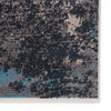 Vibe Trevena Abstract Gray and Gold Area Rug, Blue and Gray, 3'x8'