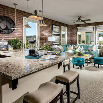New England Thin Brick Veneer Great Room - Coronado Stone Products Thin Brick