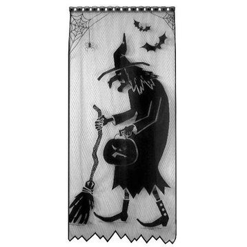 Heritage Lace Witch 38x84 Panel in Black