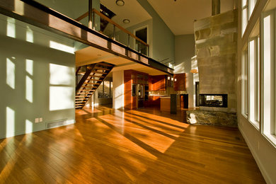 Inspiration for a contemporary home design remodel in Vancouver