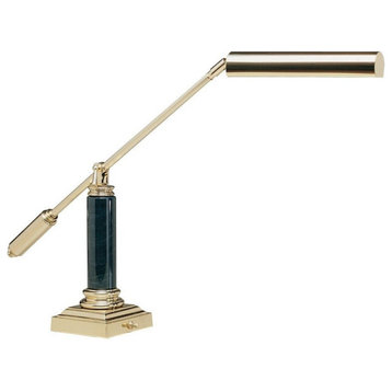 House of Troy 10" Polished Brass Marble Grand Piano Lamp- P10-191-61M