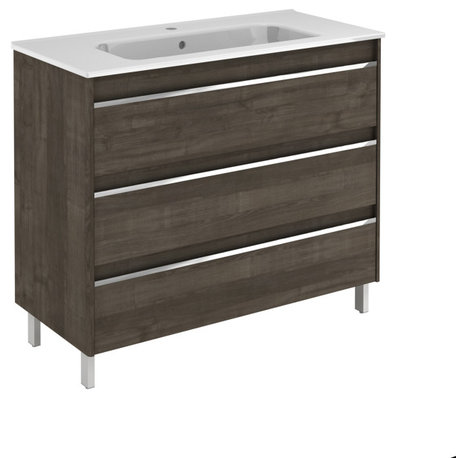 WS Bath Collections Belle 100 Belle 40" - Samara Ash