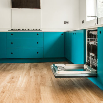 Hummingbird Blue Handmade Kitchen, Skipton North Yorkshire.