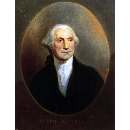 Alfred Jacob Miller George Washington, Gallery Wrapped Canvas Print, 21"x28"