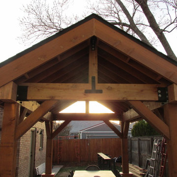 Outdoor living space / Patio Cover / Pergola / Cedar post and beam