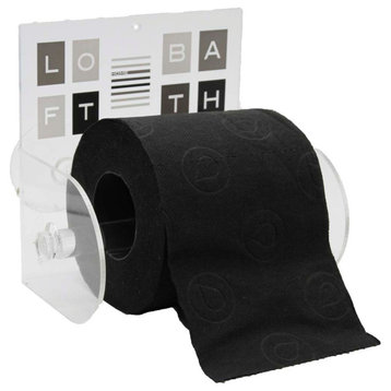 Peace and Loft Toilet Paper Holder One Roll Tissue Dispenser Suction Mounted