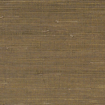 Decorator, Grasscloth Texture Wallpaper Brown Roll