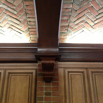 Cook's Kitchen With Brick Ceiling