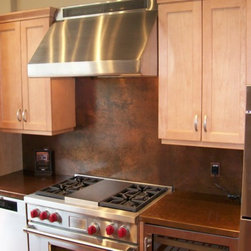 Copper sinks and counters - Kitchen Countertops