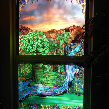 Installed stained glass window films I've done