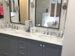 Individual Mirrors Over Double Vanity, How Big Of A Mirror For 72 Inch Vanity