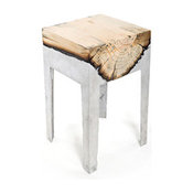 Wood Cast Side Table