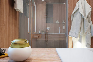 Inspiration for a scandinavian home design remodel in Other