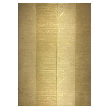 Gold Striped Metallic Stripes Wallpaper, Euro Roll - 75 Sq.ft