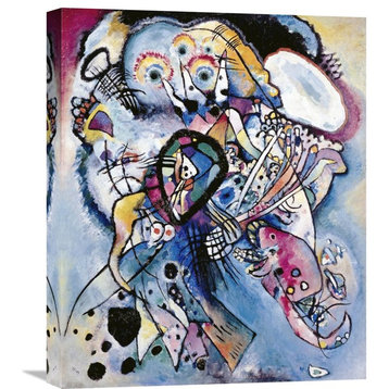"Two Ovals, 1919" Stretched Canvas Giclee by Wassily Kandinsky, 18"x22"