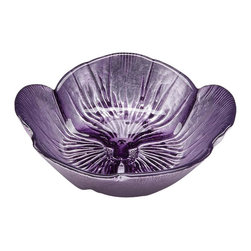 belle & June - Pansy Bowl 2 Tone Purple-Set of 4 - Dining Bowls