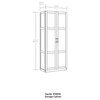 Bowery Hill Transitional Adjustable Storage Cabinet in White