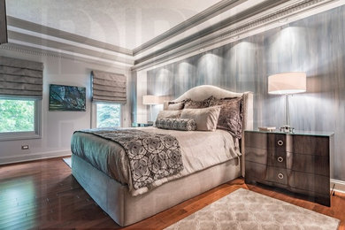 Example of a trendy bedroom design in Chicago