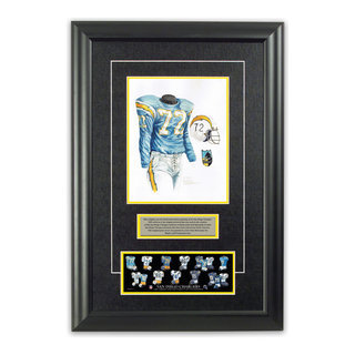 San Diego Chargers 1963 uniform artwork, This is a highly d…