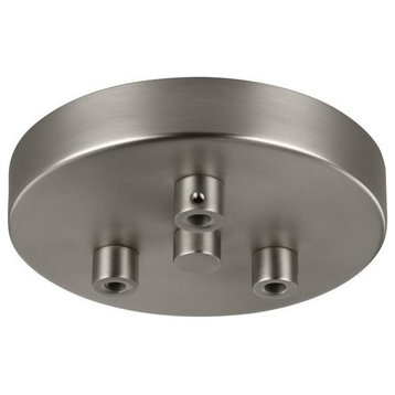 Murray Feiss MPC03ORB 3 Light Multi-Port Canopy With Swag Hooks, Satin Nickel