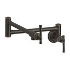 Elkay Explore Pot Filler Kitchen Faucet With Lever Handles, Oil Rubbed Bronze
