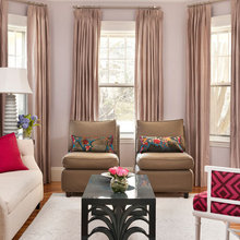 White pine formal living room