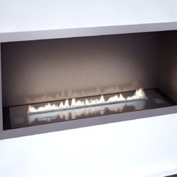Planika 43'' x 19'' BASIC Casing FLE Wall Mounted Fireplace - Indoor Fireplaces