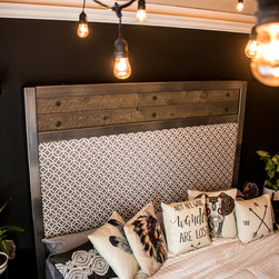 Rustic Industrial Headboard - Headboards