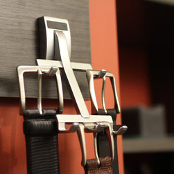 TAG Hardware | ELITE Belt Hook in Matte Aluminum - Clothes Hangers