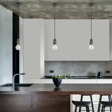Finchley 1-Light Plug-In or Hardwire Pendant, Dark Bronze, Antique Brass Perfora