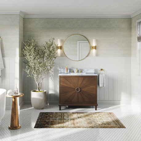The Forrester Bathroom Vanity, Antique Coffee, 37", Single Sink, Freestanding