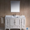 54" Single Sink Bathroom Vanity, Antique White, FFT1041BN