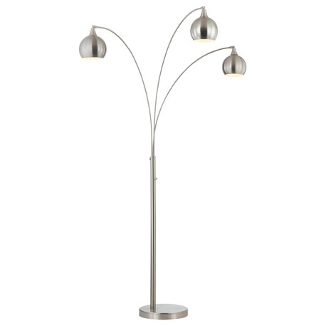 Amore 84" 3-Arched LED Floor Lamp With Dimmer