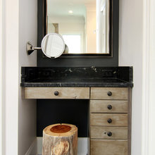 Vanity in bathroom