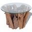 vidaXL Coffee Table With Solid Teak, 60 cm