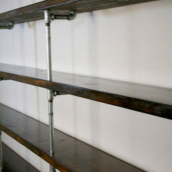 Various custom shelving completed - Bookcases