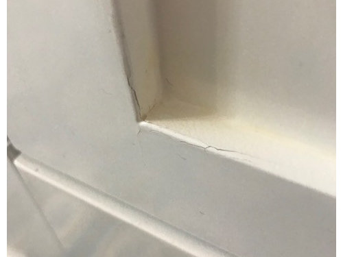 New cabinet paint chipping and cracking!