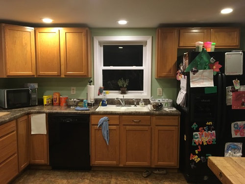 Before And After Cabinets Painted Sw Alabaster