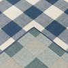 Madelina Gingham Check Indoor/Outdoor Area Rug, Blue, 3'7"x5'6"