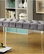 Furniture of America Eliza Contemporary Fabric Bench with Acrylic Legs in Gray