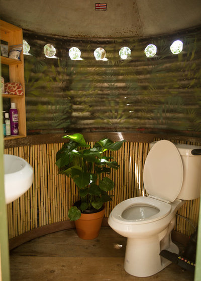 Tropical Bathroom by Ashley Camper Photography