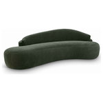 Meridian Furniture - Caspian Upholstered 101" Sofa, Green, Chenille Fabric - Indulge in the allure of the Green Caspian Sofa by Meridian Furniture. Its captivating design and luxurious Green elevate any space with effortless elegance. Crafted with precision and durability in mind, this stunning piece becomes the focal point of gatherings, fostering moments of connection and warmth. Embrace sophistication and style with the Caspian Sofa, a testament to exquisite taste and timeless beauty.