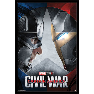 Captain America: Civil War One Sheet Poster, Black Framed Version