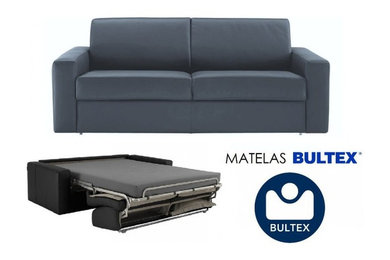 Canapé ouverture système EXPRESS BULTEX DREAM Convertible 120*14*200cm microfibr