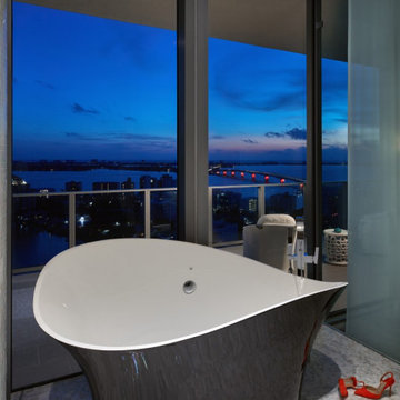 Sarasota Vue Penthouse Build-Out Master Bathroom